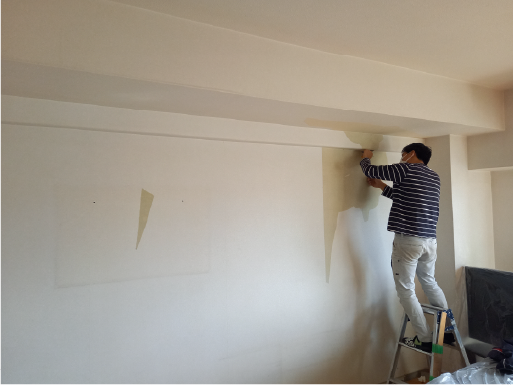 クロス貼替工事写真