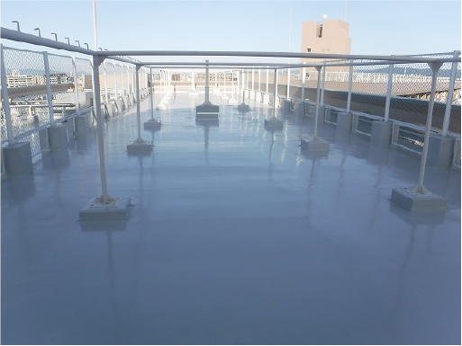 塩ビ防水シート工事施工後