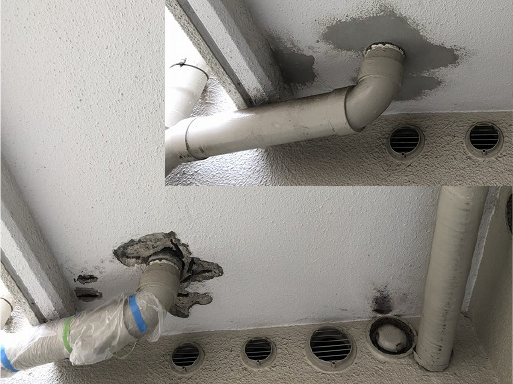 外壁モルタル爆裂補修