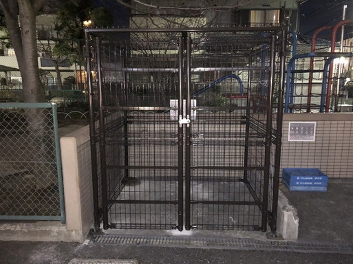 ゴミ置き場フェンス新設2