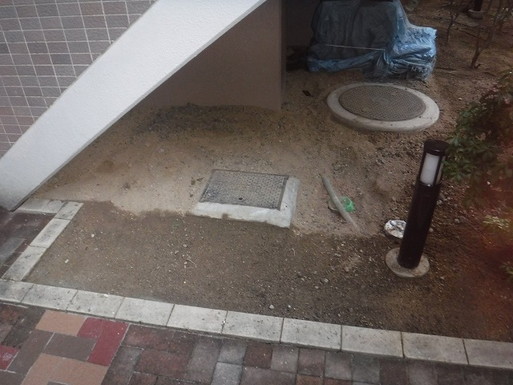 散水栓給水管改修工事-施工後