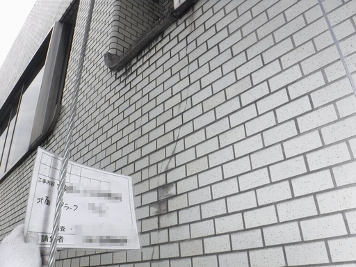 ゴンドラによる外壁タイル全面打診調査